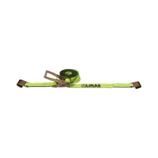 LiftAll® LoadHugger™ Web Tiedown, with Ratchet, Hi-Vis Yellow, 27' Length - 1417298