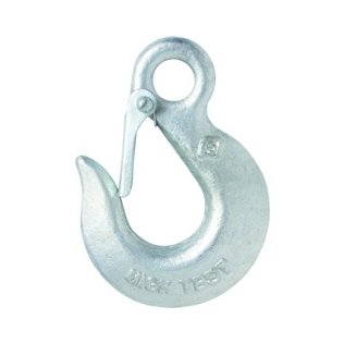  Grade 43 Eye Slip Hook with Latch, 5/16", 3,900 lb WLL - 1424874