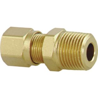  DOT Compression Connector Male Brass 3/8 x 3/8" - 84269
