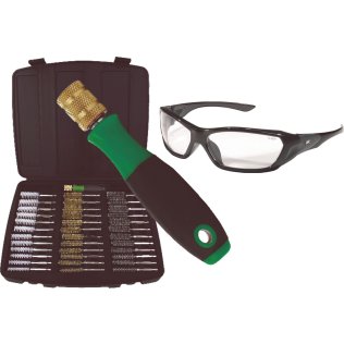 Bore Tube Brush Kit, Professional 37-Pc with Clear Genesis Sfty Glasse - 1635675