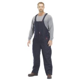 Benchmark FR FR Insulated Bib, Navy, XL - 1330941