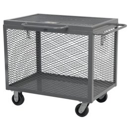 Akro-Mils® Box Truck, Expanded Metal with Lid, 24" W x 48" L x 31-1/2" H - 1389771