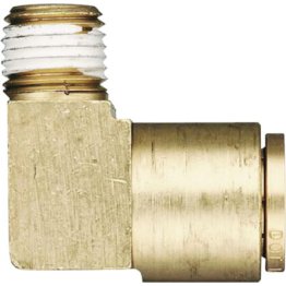 Lawson DOT Elbow Male 90° Brass 3/8 x 1/8-27 - 27186
