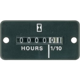  Hourmeter Gauge Rectangular 1 x 2" OD - 90707