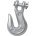 Grade 43 Clevis Grab Hook, 5/16", 3,900 lb WLL - 1424847