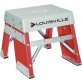 34 3/8'' Fiberglass Stepladder w/ Casters & Handle, 300 lbs., Type IA