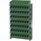 Single-Sided Pick Rack, 8 12" Deep Shelves, 64 Green ShelfMax® Bins