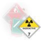 International Placard Class 7 Radioactive Materials Rigid Plastic