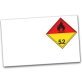 Dangerous Goods Laser Drum Labels Class 5.2 Organic Peroxides