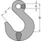  Grade 43 Eye Slip Hook, 1/2", 9,200 lb WLL - 1424872
