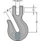  Grade 43 Clevis Grab Hook, 1/2", 9,200 lb WLL - 1424850