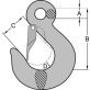 Grade 43 Eye Slip Hook with Latch, 1/2", 9,200 lb WLL - 1424876