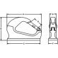 CM® Yale® Weld-On Lifting Hook, 11,025 lb WLL - 1429750