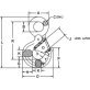 CM® Rigging Hook with Latch, Grade 100, 9/32", 4,300 lb WLL - 1429722