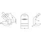 CM® Plate Hook, Grade 80, 1/2", 11,400 lb WLL - 1429809