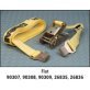 LiftAll® LoadHugger™ Web Tiedown, with Ratchet, Yellow, 27' Length - 26836