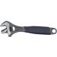 Pipe Wrench, Adjustable, Black, 6"