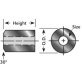  Weld Nut Accessory Boss - 56819
