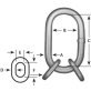 CM® Master Link Sub Assy Oblong 3/8" Chain Grade 80 - 93882