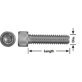  Socket Head Cap Screw 18-8 Stainless Steel - 96491