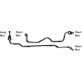  PVF Steel Hydraulic Brake Lines 1/4" x 12" - KT14944