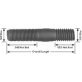  Dual End Threaded Stud 5/16 SAE x 5/16 USS 1-3/4" - 10509