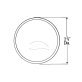Grote® Round Stick-On Convex Mirror 3-3/4" - 1322351