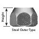  Wheel Nut Steel Outer 1/2-20 R - 6887