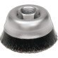 Steel Encapsulated Crimped Cup Brush 6"