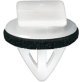 Rocker Molding Clip with Sealer Nylon White