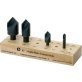 Chatterless Countersink Kit 4Pcs 82° Single Flute