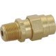 DOT Compression Connector Male Brass 3/8 x 1/4"