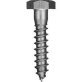 Lag Screw Hex Head Steel 1/4 x 1-1/2"