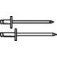  Open End Rivet Large Flange Head Steel 1/8" - 479