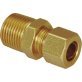 Compression Connector Brass 1/8-27 x 1/8"