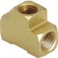 Pipe Tee Brass 1/4-18 x 1/4-18 x 1/4-18