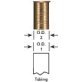  Brass Tube Support 3/16" OD x 5/8" Length - 5391