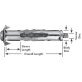  Hollow Wall Screw Anchor Steel Long Style #6-32 - 25171